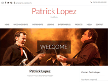 Tablet Screenshot of patricklopez.com